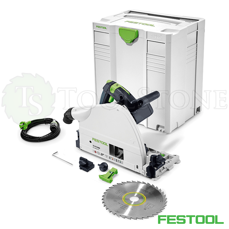 Погружная пила Festool TS 75 EBQ-Plus 561436/576110, комплект в систейнере, без шины-направляющей Погружная пила Festool TS 75 EBQ-Plus 561436/576110, комплект в систейнере, без шины-направляющей