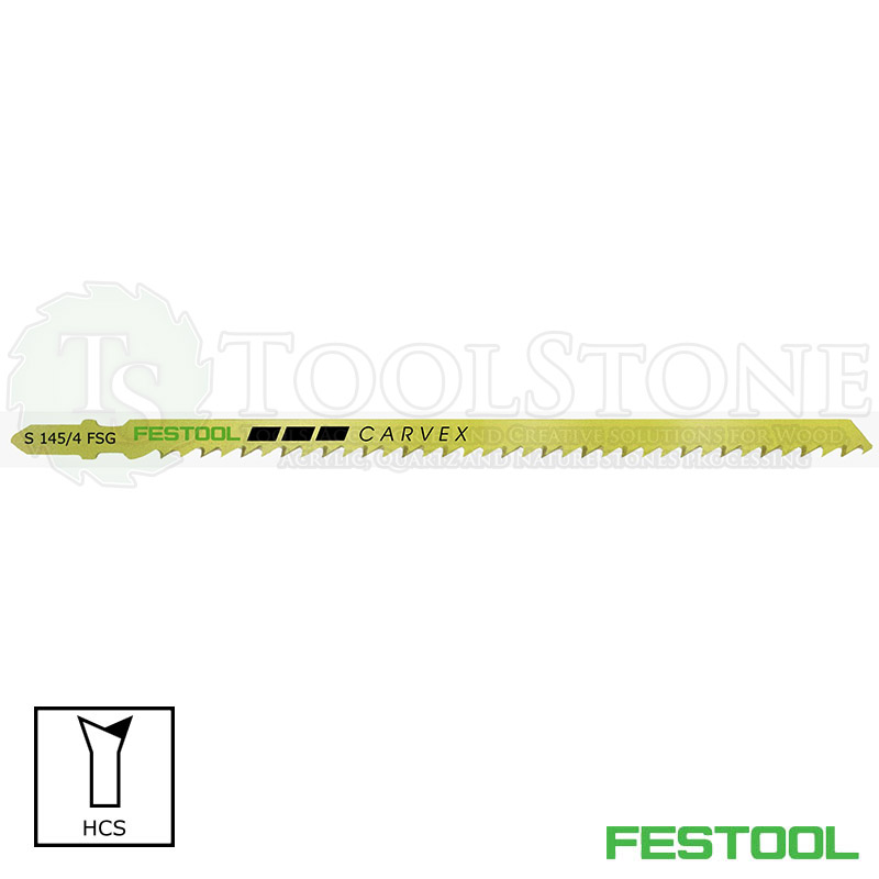 Пильное полотно Festool 204335 Carvex для лобзика, S 145/4 FSG/5, 5 шт., для древесины и искусственного камня