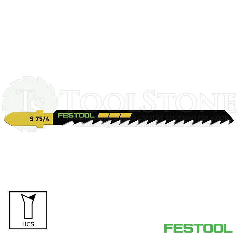Пильное полотно Festool 204346 для лобзика, S 75/4/100, 100 шт., для древесины и искусственного камня