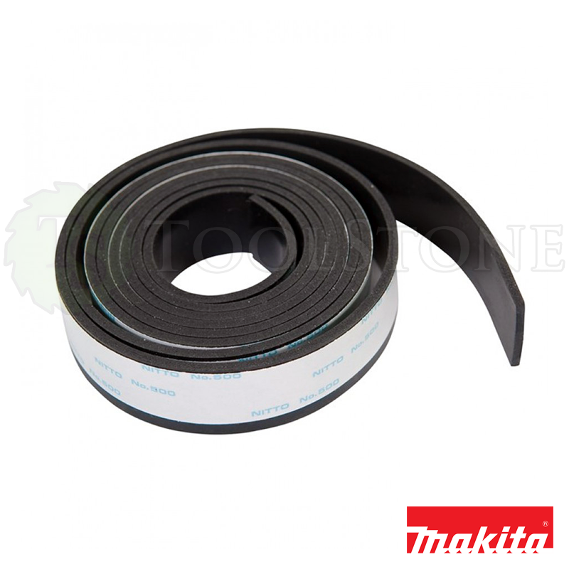Сменная лента противоскольжения Makita 423361-5 для шин-направляющих, мягкая резиновая самоклеящаяся, черная, рулон 1.4 м