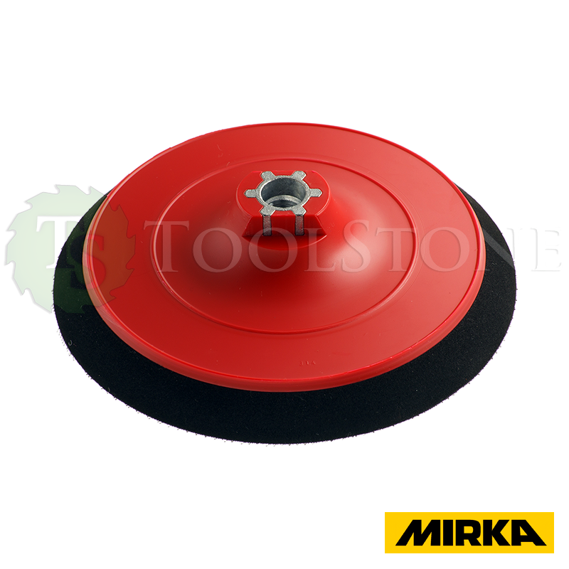 Полировальная тарелка Mirka 8298100111 Ø150 мм с креплением на липучке, амортизирующий слой, M14
