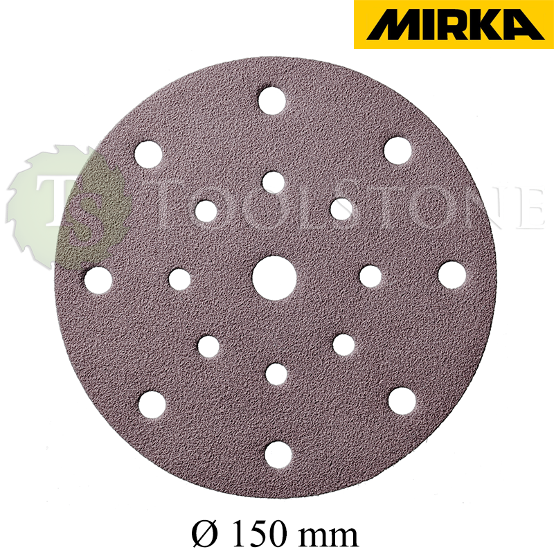 Шлифовальный материал Mirka Q.Silver Ace Ø150мм, P80, 17 отв., 100 шт. (арт.3267909980)