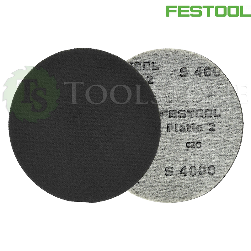 Финишный шлифовальный материал Festool Platin II 492372 STF-D150/0-S4000-PLF/15, 150 мм, P4000, без отверстий, на мягкой основе из поролона, 15 шт.