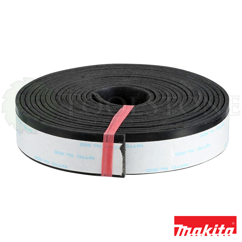Сменная противоскольная лента Makita 3000 мм для шин-направляющих, жесткая резиновая самоклеящаяся, черная (арт.423360-7)
