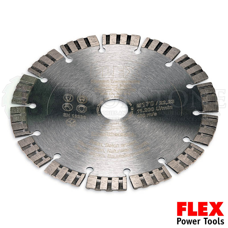 Алмазный отрезной диск Flex 347515 Ø170х22.2 мм, сегментированный, для бетона, гранита, кварца
