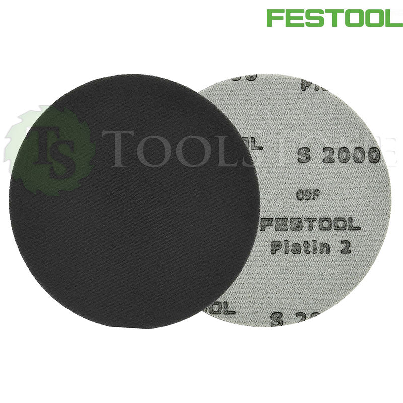 Финишный шлифовальный материал Festool Platin II 492371 STF-D150/0-S2000-PLF/15, 150 мм, P2000, без отверстий, на мягкой основе из поролона, 15 шт.